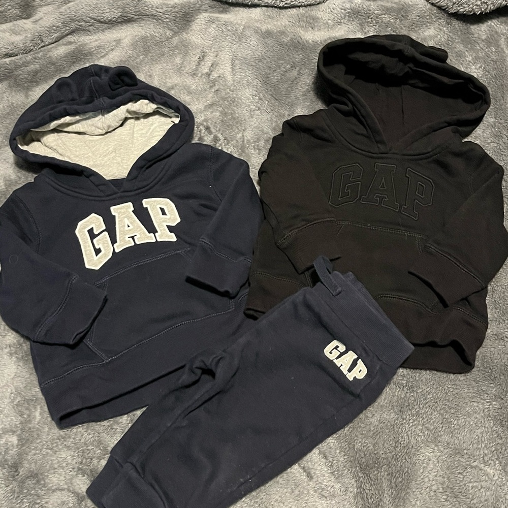 Baby GAP Kids Hoodie and Pants Set - Black and Navy